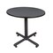 Kobe Round Tables > Breakroom Tables > Kobe Square & Round Tables, Wood, Metal Top, Grey TKB36RNDGY - alternate 1